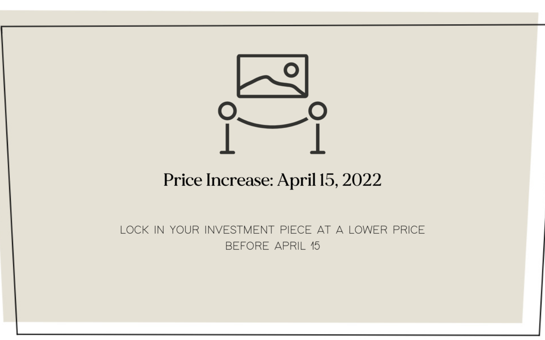 Price Increase April 15, 2022